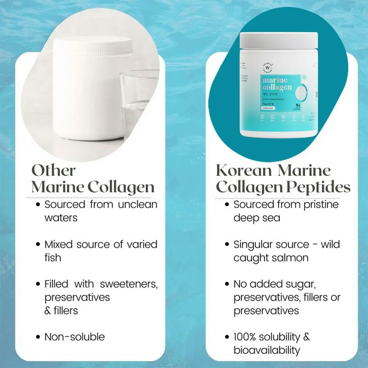 Wellbeing Nutrition Pure Korean Marine Collagen Peptides| Hydrolyzed ...