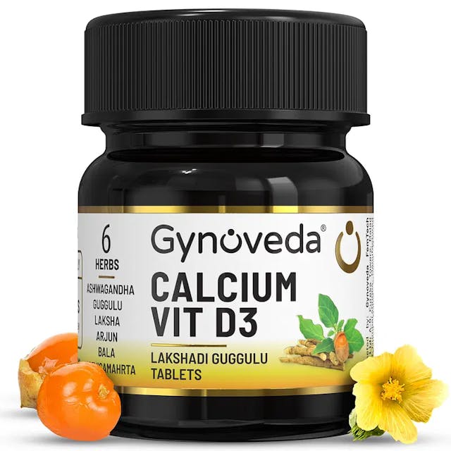 Gynoveda Calcium Vitamin D3 Ayurvedic Tablet