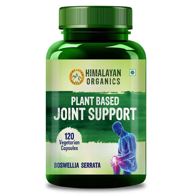 Himalayan Organics Plant Based Joint Support With Boswellia Serrata | Amla, Alfalfa, Turmeric, Moringa | Strong Bones & Relives Joint Pain | Better Flexibility For Men & Women - 120 Veg Capsules
