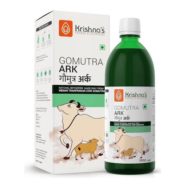 Krishna's Gomutra Ark 1000 ml | Natural Detoxifier