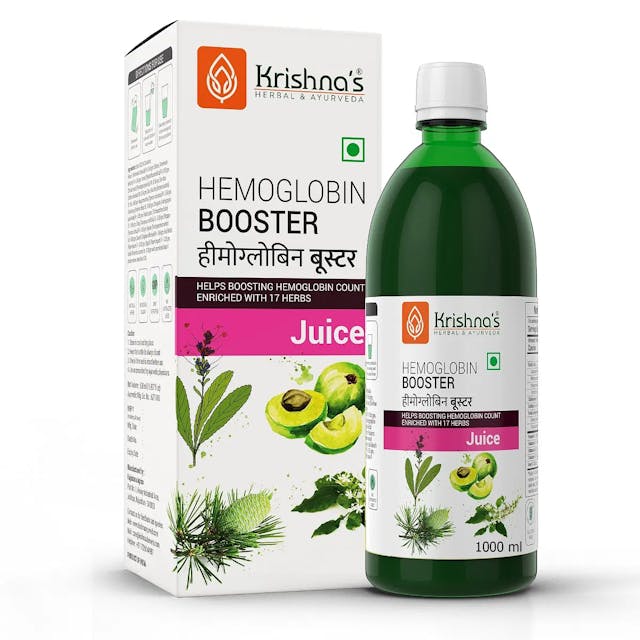 Krishna's Hemoglobin Booster Juice - 1000 ml | Helps to improve your Haemoglobin Count