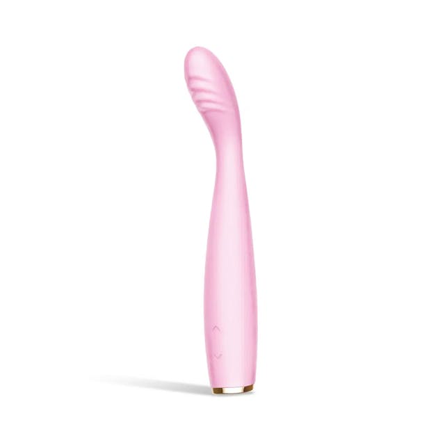 MsChief Vibrato|Pack of 1|Pink|10 Frequencies and 5 Speeds|Textured Tip|Bent Angle| Waterproof Body | USB Rechargable