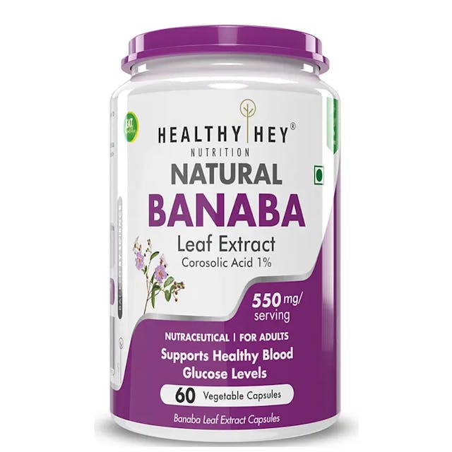 Healthyhey Nutrition Banaba Leaf Extract 550 mg 60 capsules