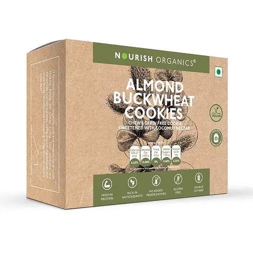 Nourish Organics Almond Buckwheat Cookies (Pack Of 5x2) - Gluten Free