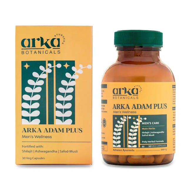 Arka Botanicals Arka Adam Plus Capsule for Men's Wellness 30 servings 550mg