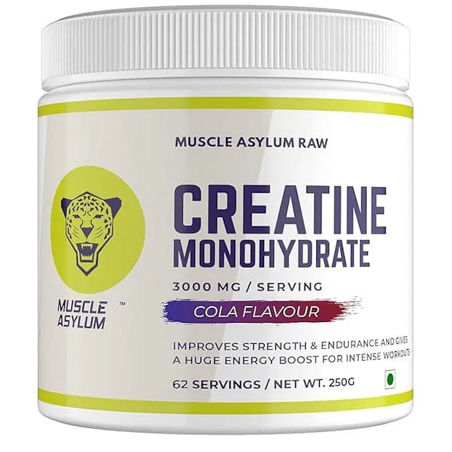 Muscle Asylum Creatine Monohydrate Powder Cola 250gm - (62 Servings)