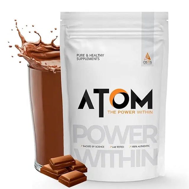 AS-IT-IS ATOM ISO Whey Gold 1Kg | 28g Protein | 100% Whey Protein Isolate | Prevents Muscle Loss | Faster Muscle Recovery | Belgian Chocolate