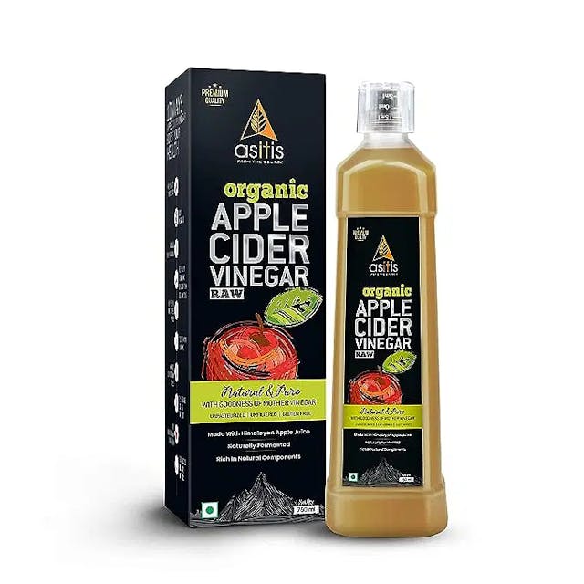 AS-IT-IS Organic Apple Cider Vinegar - 750ml with Mother | USDA Certified | Raw, Undiluted, Unpasteurized, Unfiltered