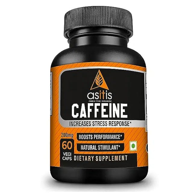 AS-IT-IS Nutrition Caffeine 200mg, 60 Capsules | Natural Stimulant | Boosts Performance & Metabolism | Zero Fillers | Lab-Tested