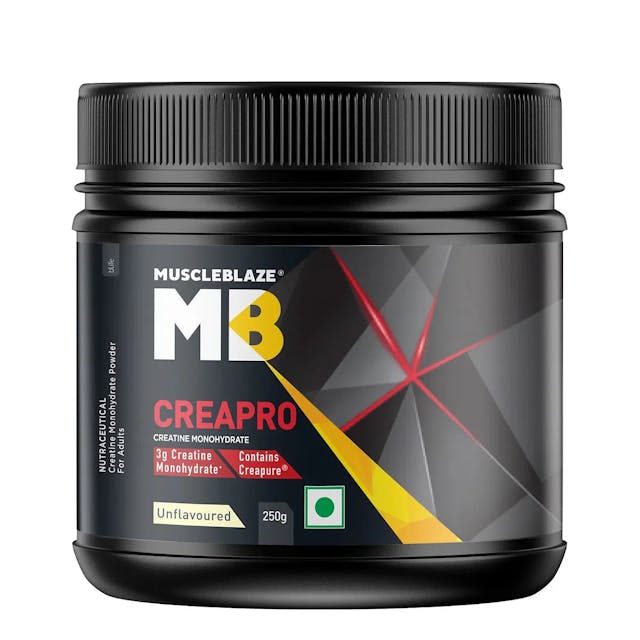 MuscleBlaze CreaPRO Creatine with Creapure®️ Powder from Germany, Pack of 250 gms, Unflavoured
