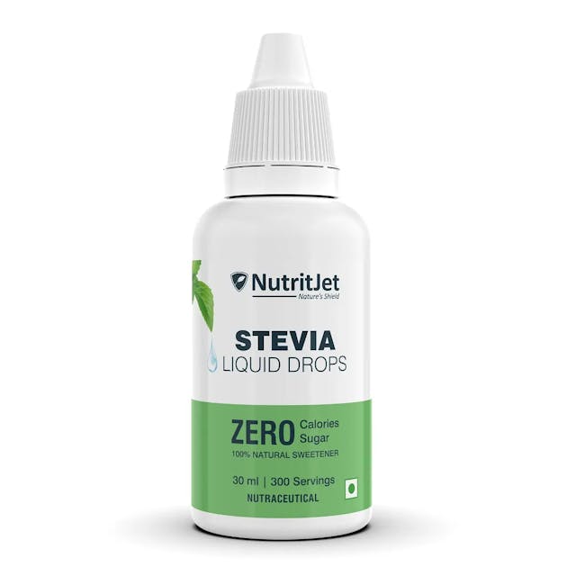 NutritJet Stevia Liquid Drops Sugar Substitute Great for Weight Control – 30ml
