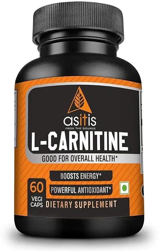 AS-IT-IS Nutrition L-Carnitine 500mg, 60 Capsules | Boosts Energy & Performance | Zero Fillers | Lab-Tested 60 Count
