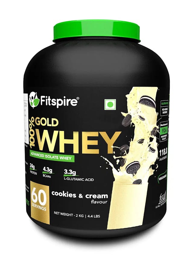 Fitspire Advanced Isolate Gold Whey Protein - Cookie & Cream