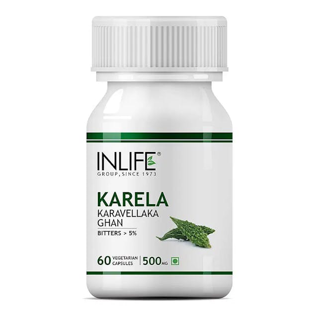 INLIFE Karela Extract Supplement Tablet 500 mg - 60 Veg Capsules