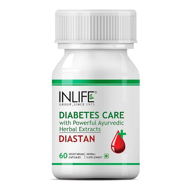 Inlife Diastan Diabetes Care Ayurvedic Supplements - 60 Veg Capsules