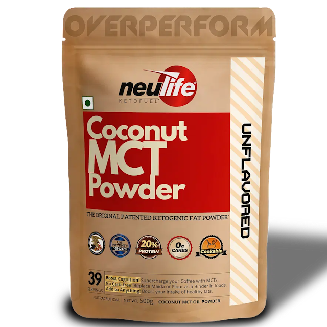 NEULIFE Ketofuel Original Keto MCT Oil Powder for Coffee, Desserts & Baking | U.S Patented Product, Zero Carb | 500g (Unflavored)