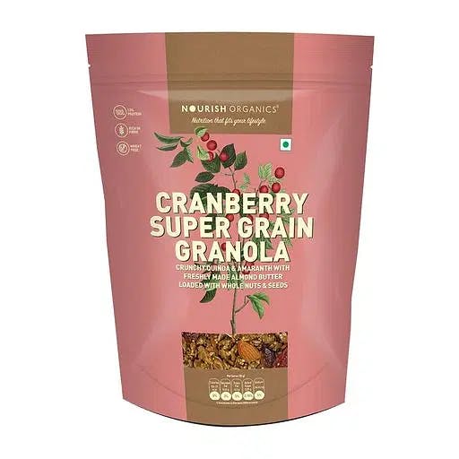 Nourish Organics Cranberry Super Grain Granola, 300g