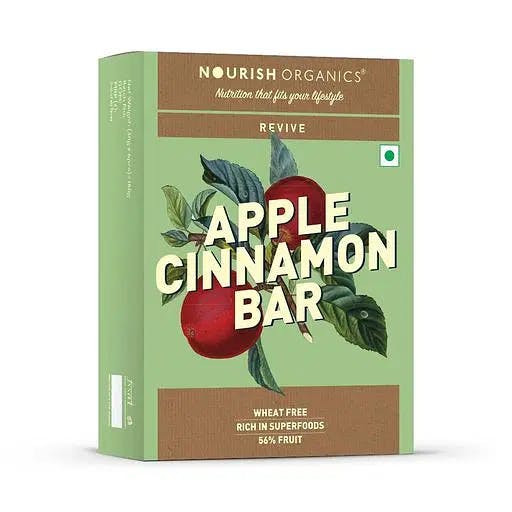 Nourish Organics Apple Oats Bar (Apple Cinnamon Bar), 30g (Pack of 6)