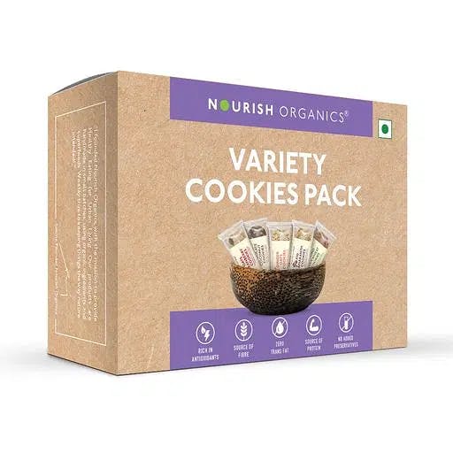 Nourish Organics Variety Cookies Pack (Pack of 5x2)